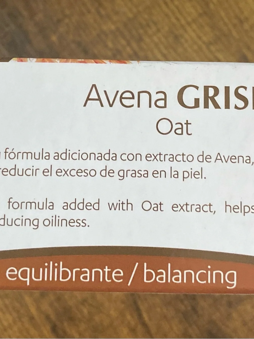 Avena Oat Balancing Soap Bar - Brown/White